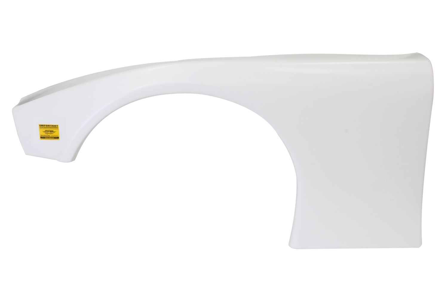 Five Star Fabricating 11002-23051-WL 2019 LM Molded Plastic Fender White Left Five Star Fabricating 11002-23051-WL