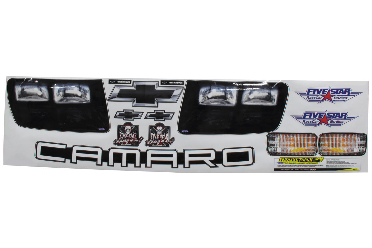 Five Star Fabricating 140-410-ID Camaro Headlight Sticker Five Star Fabricating 140-410-ID