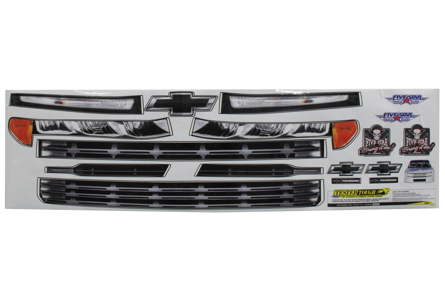 Five Star Fabricating 21191-44141 2019 Chevy Silverado Nose ID Graphics Kit Five Star Fabricating 21191-44141