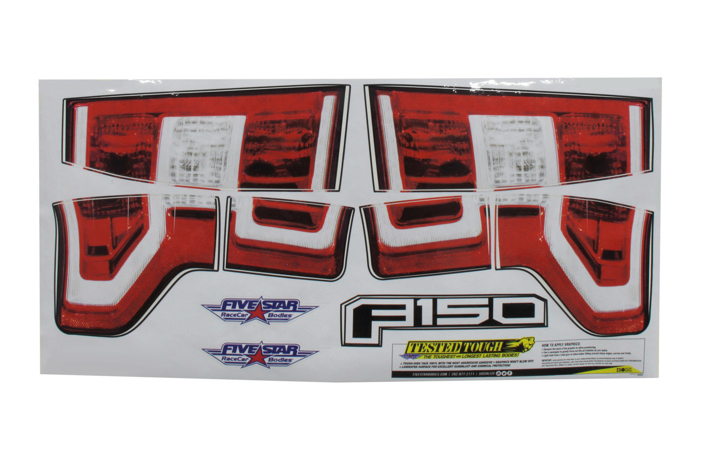 Five Star Fabricating 21341-44541 2019 Ford F-150 Tail ID Graphics Kit Five Star Fabricating 21341-44541