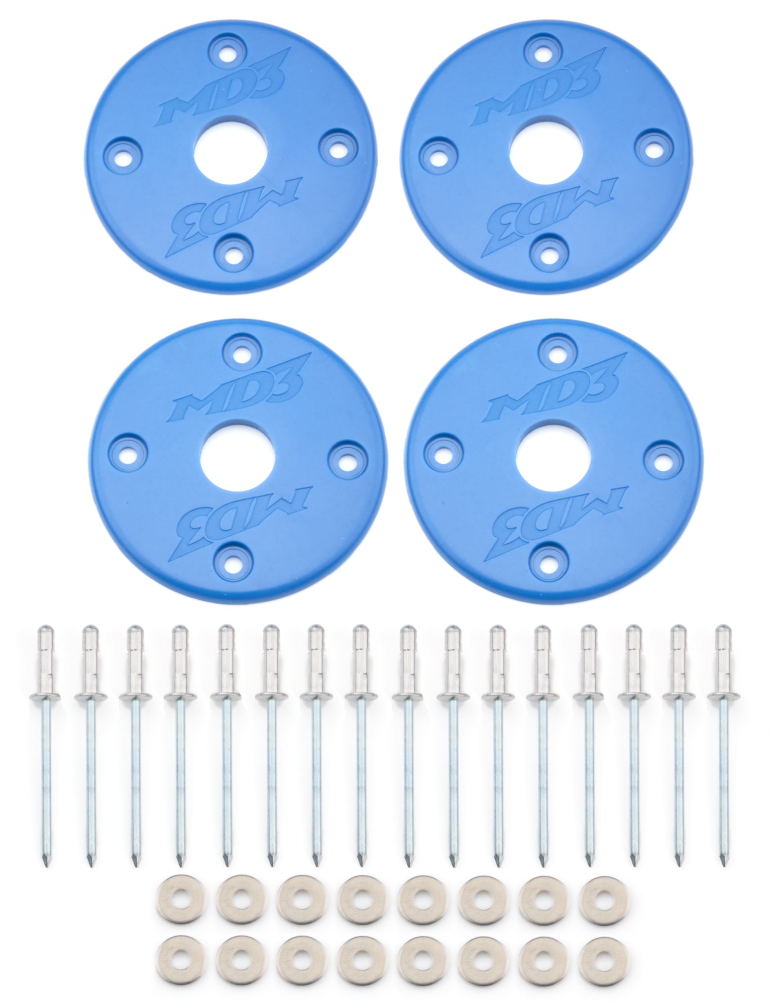 Five Star Fabricating 30001-34951-CB Scuff Plate Plastic Blue 4-Pack MD3 Five Star Fabricating 30001-34951-CB