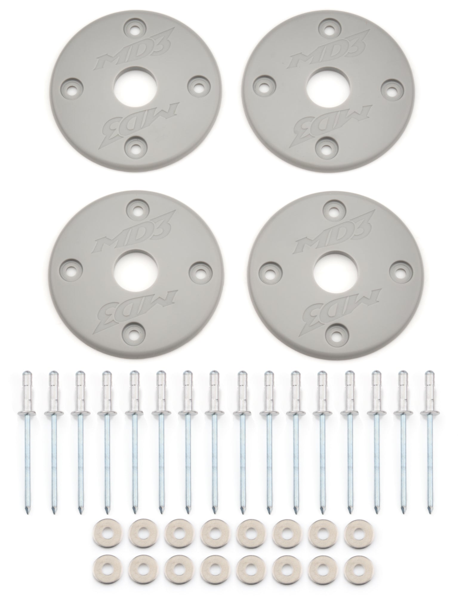 Five Star Fabricating 30001-34951-G Scuff Plate Plastic Gray 4-Pack MD3 Five Star Fabricating 30001-34951-G