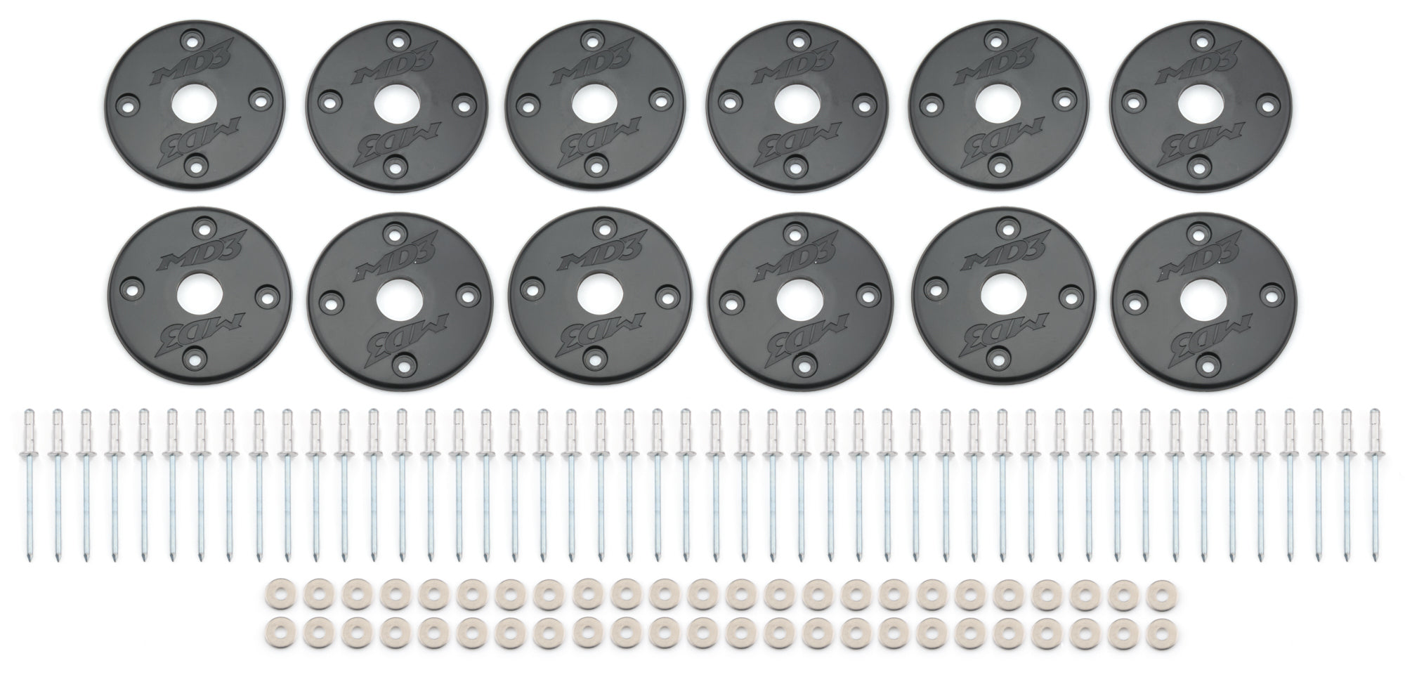 Five Star Fabricating 30002-34951-B Scuff Plate Plastic Black 12-Pack MD3 Five Star Fabricating 30002-34951-B