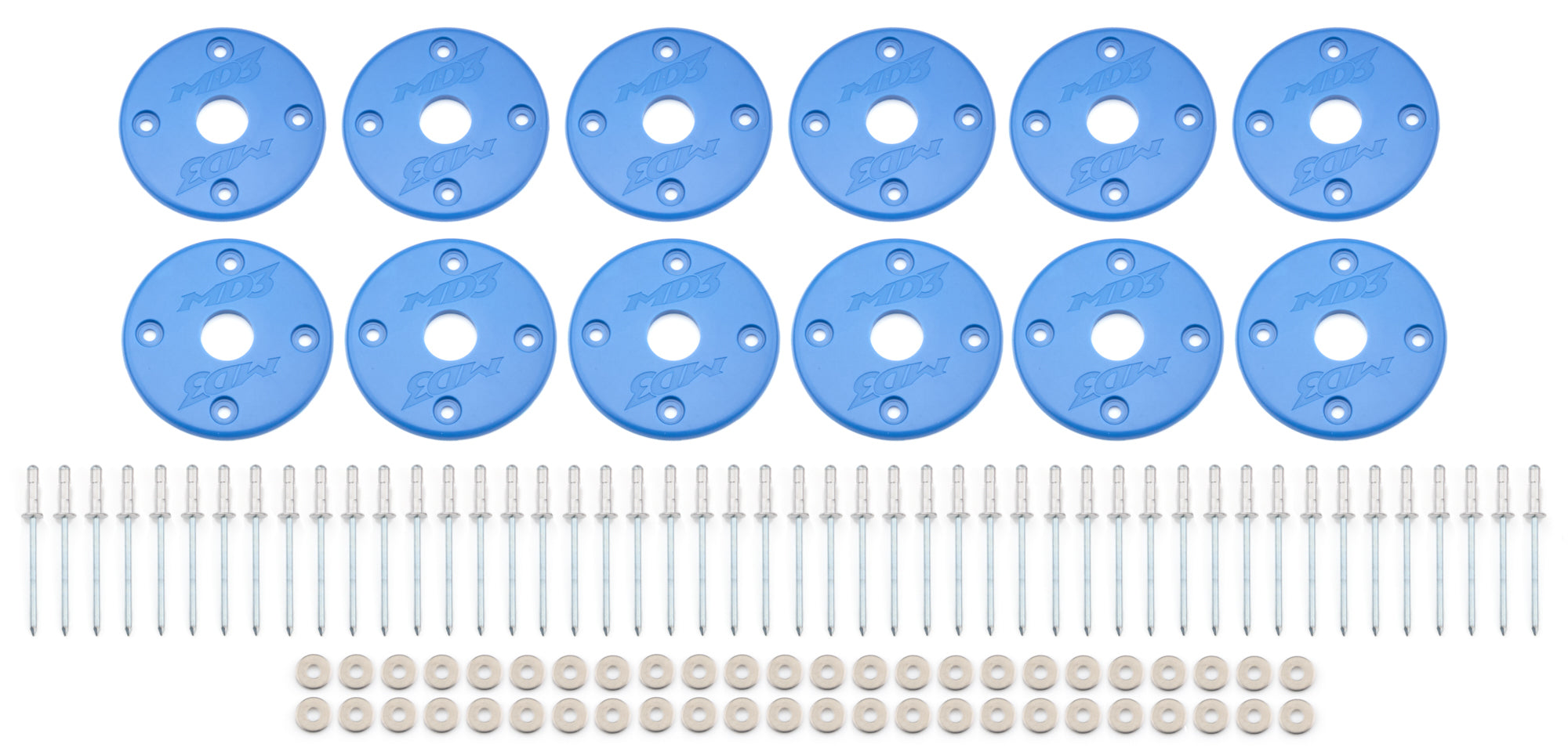 Five Star Fabricating 30002-34951-CB Scuff Plate Plastic Blue 12-Pack MD3 Five Star Fabricating 30002-34951-CB