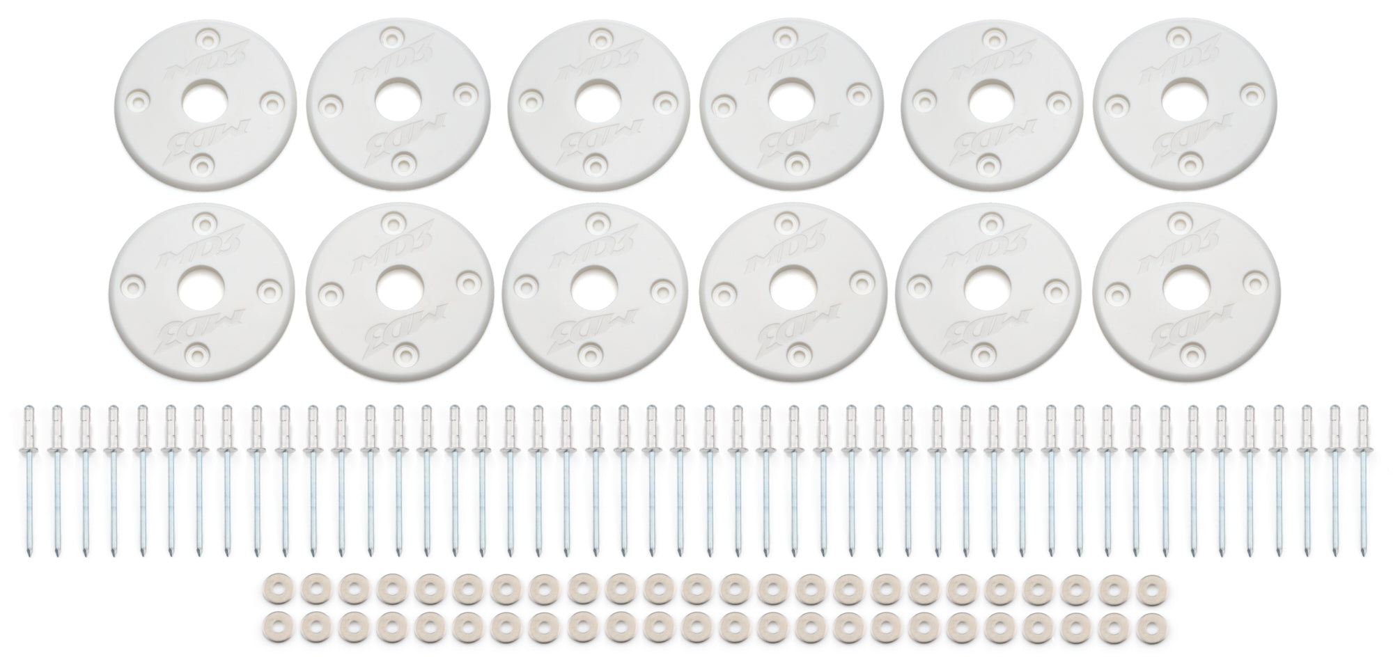 Five Star Fabricating 30002-34951-W Scuff Plate Plastic White 12-Pack MD3 Five Star Fabricating 30002-34951-W