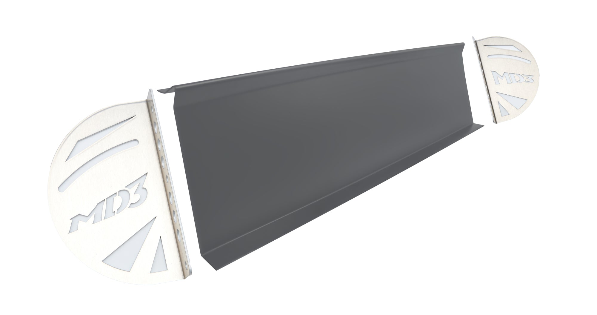 Five Star Fabricating 32000-72820-G Spoiler Right Side Kit MD3 Aluminum Gray Five Star Fabricating 32000-72820-G