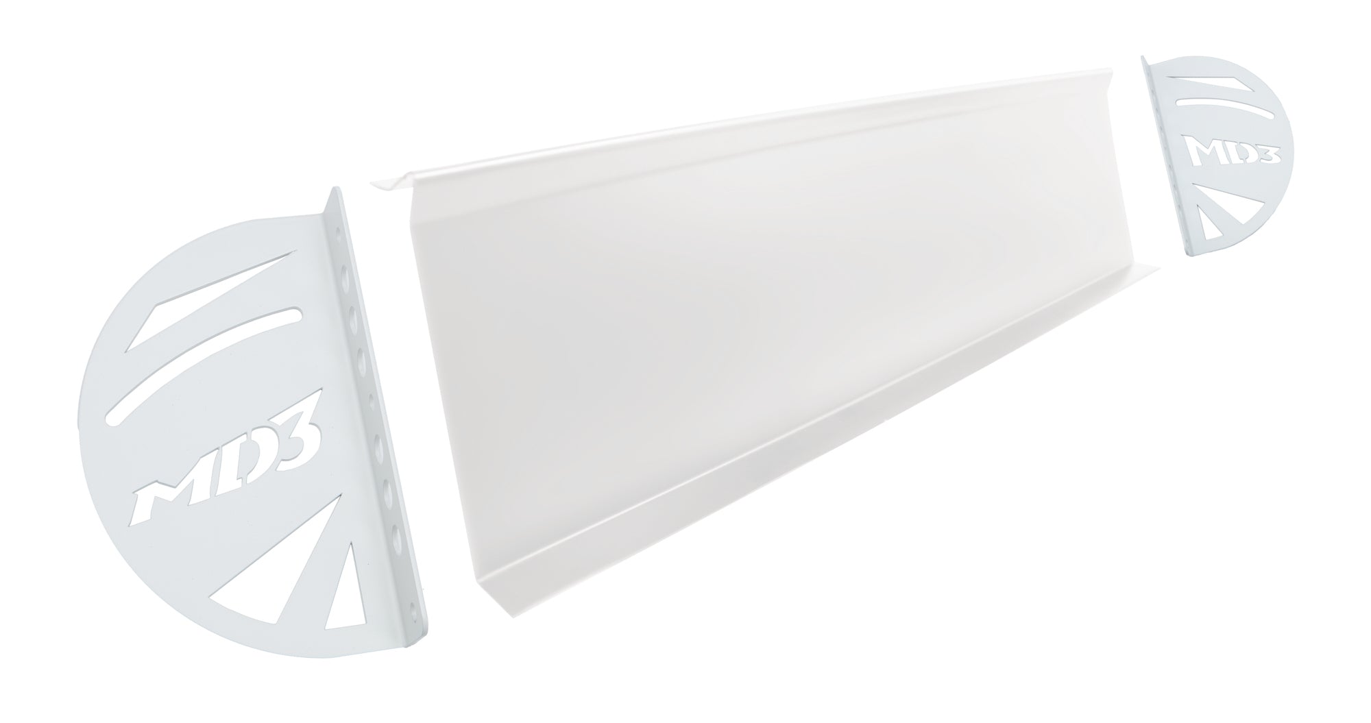 Five Star Fabricating 32000-72820-W Spoiler Right Side Kit MD3 White Five Star Fabricating 32000-72820-W