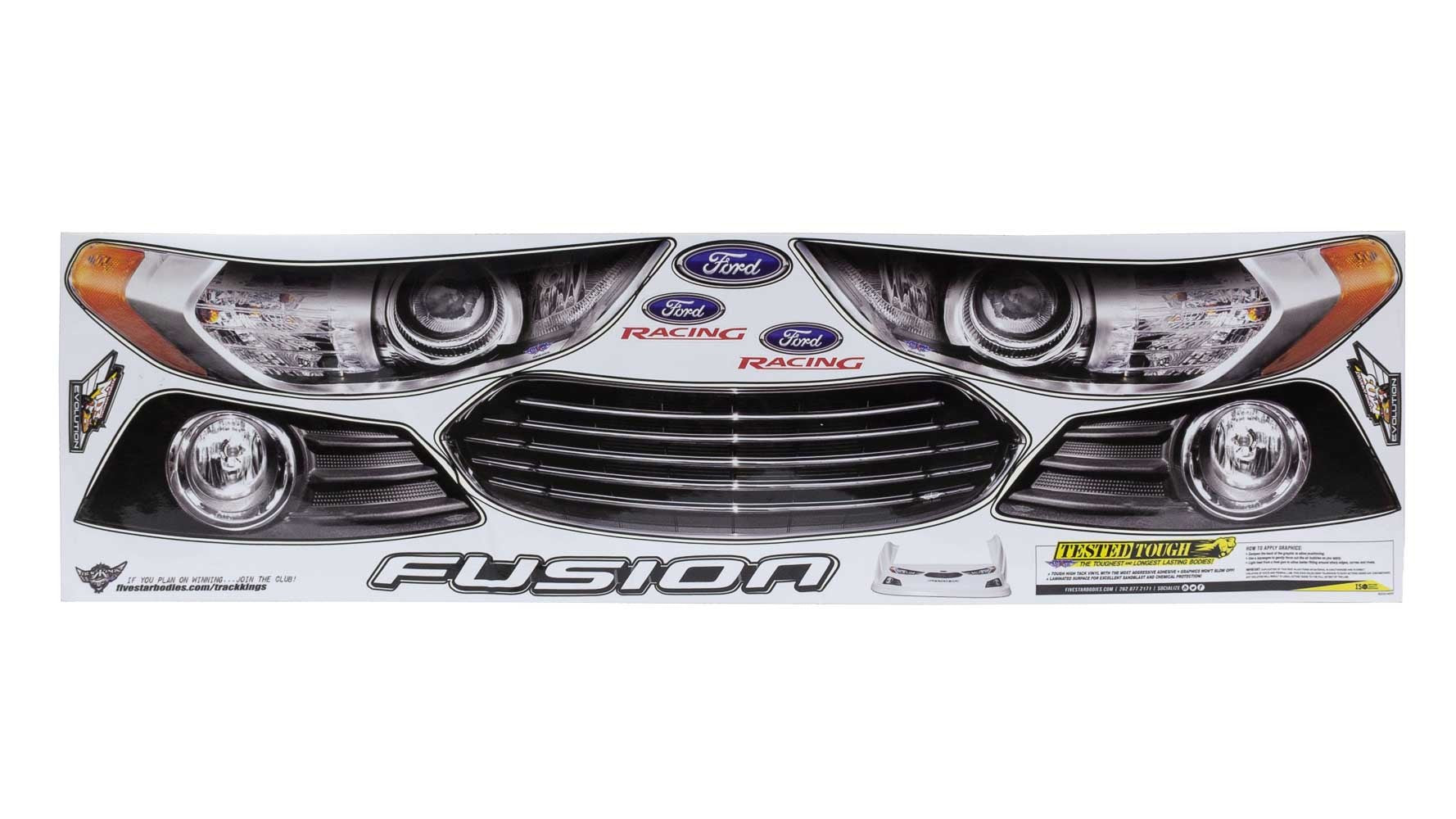 Five Star Fabricating 32313-44141 Evo Nose ID Kit Fusion Ford Five Star Fabricating 32313-44141