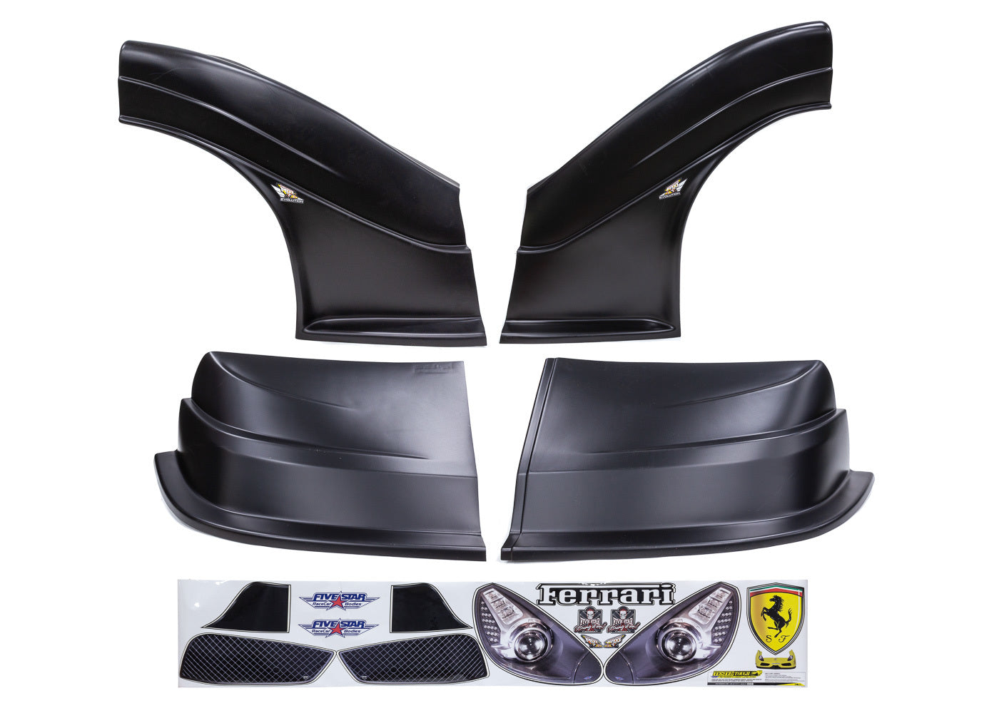 Five Star Fabricating 32913-43554-B MD3 Evolution DLM Combo Ferrari Black Five Star Fabricating 32913-43554-B
