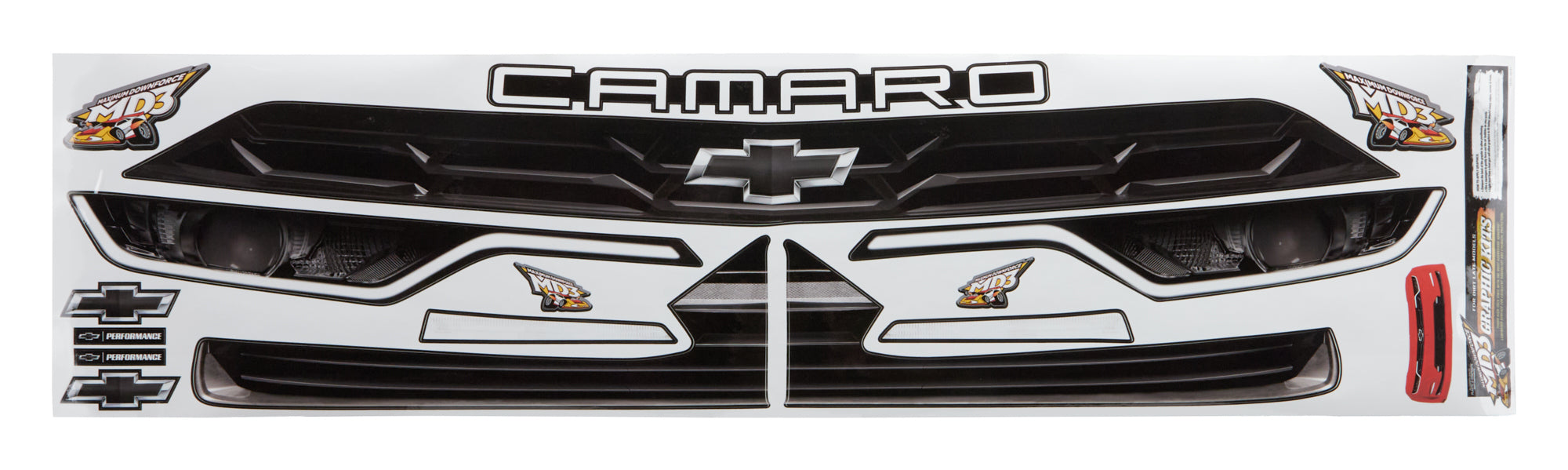 Five Star Fabricating 33131-44141 Graphics Kit Nose Camaro Stock Car Five Star Fabricating 33131-44141