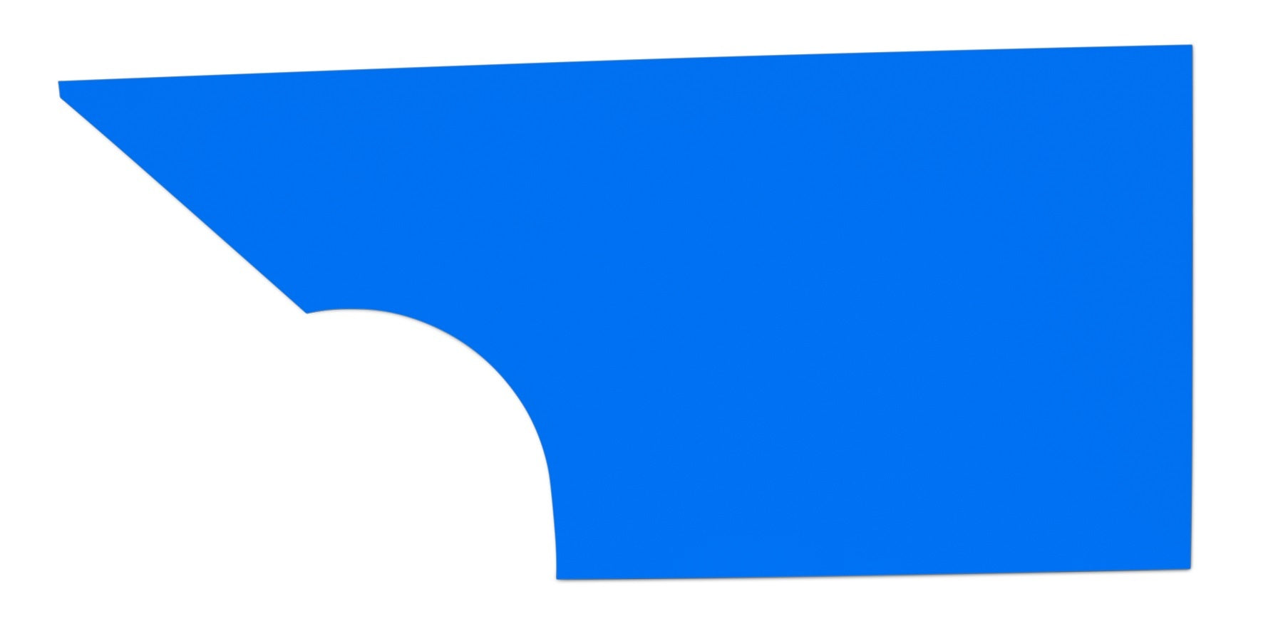 Five Star Fabricating 34001-27351-CBL Qtr Panel High Impact Plastic Blue Left Five Star Fabricating 34001-27351-CBL
