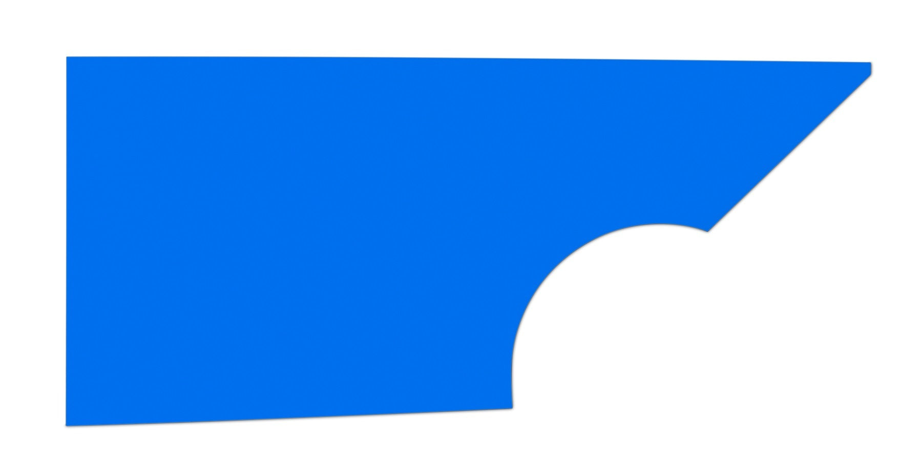 Five Star Fabricating 34001-27351-CBR Qtr Panel High Impact Plastic Blue Right Five Star Fabricating 34001-27351-CBR