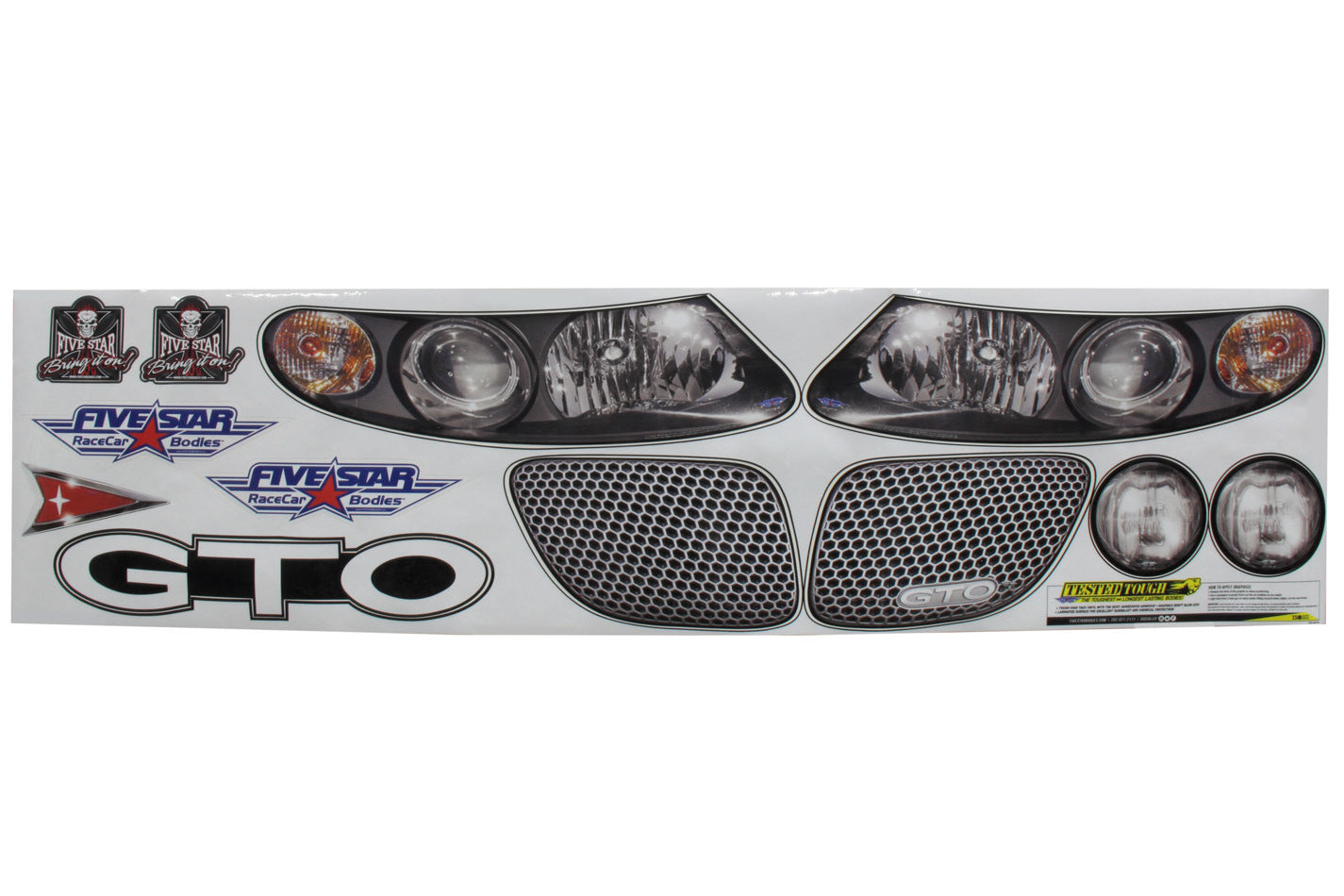 Five Star Fabricating 375-410-ID Nose Only Graphics MD3 GTO Sticker Decal Five Star Fabricating 375-410-ID
