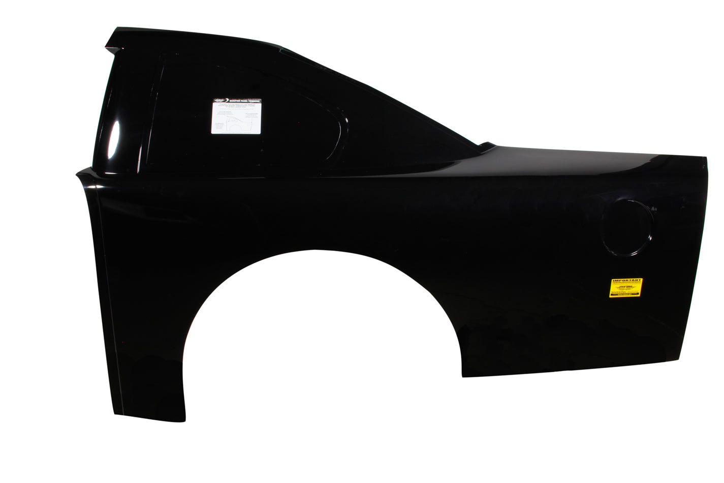 Five Star Fabricating 463-270-BL ABC Trad Roof Qtr Panel Ultraglass Black Left Five Star Fabricating 463-270-BL