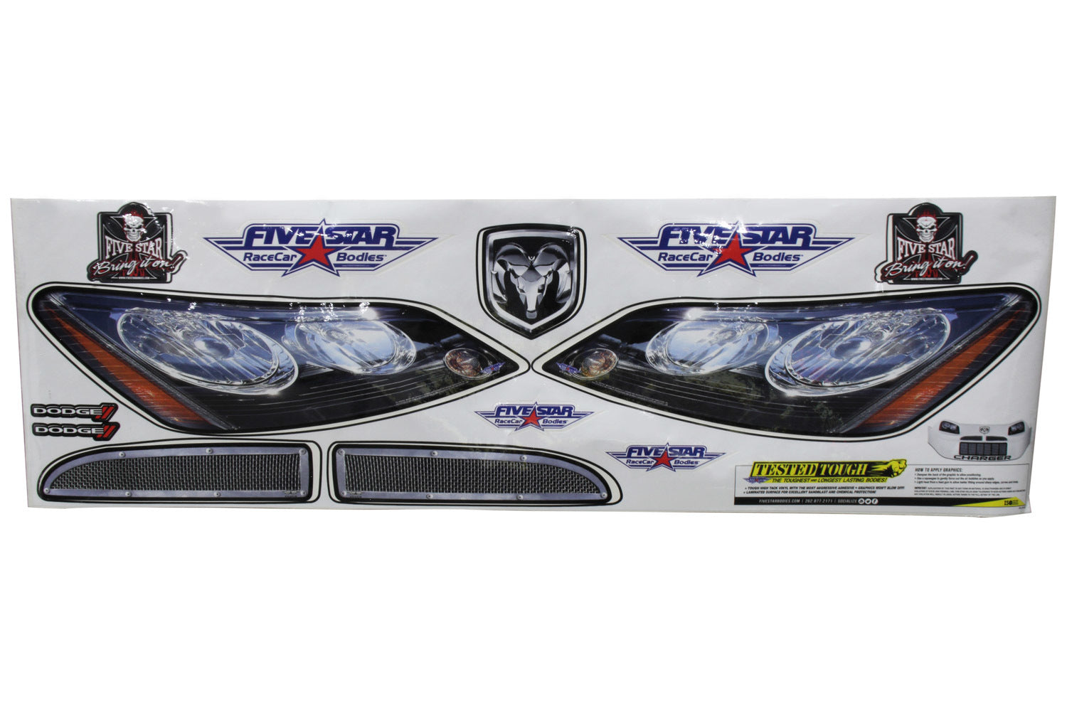 Five Star Fabricating 470-410-ID Nose Only Graphics MD3 Charger Sticker Decal Five Star Fabricating 470-410-ID