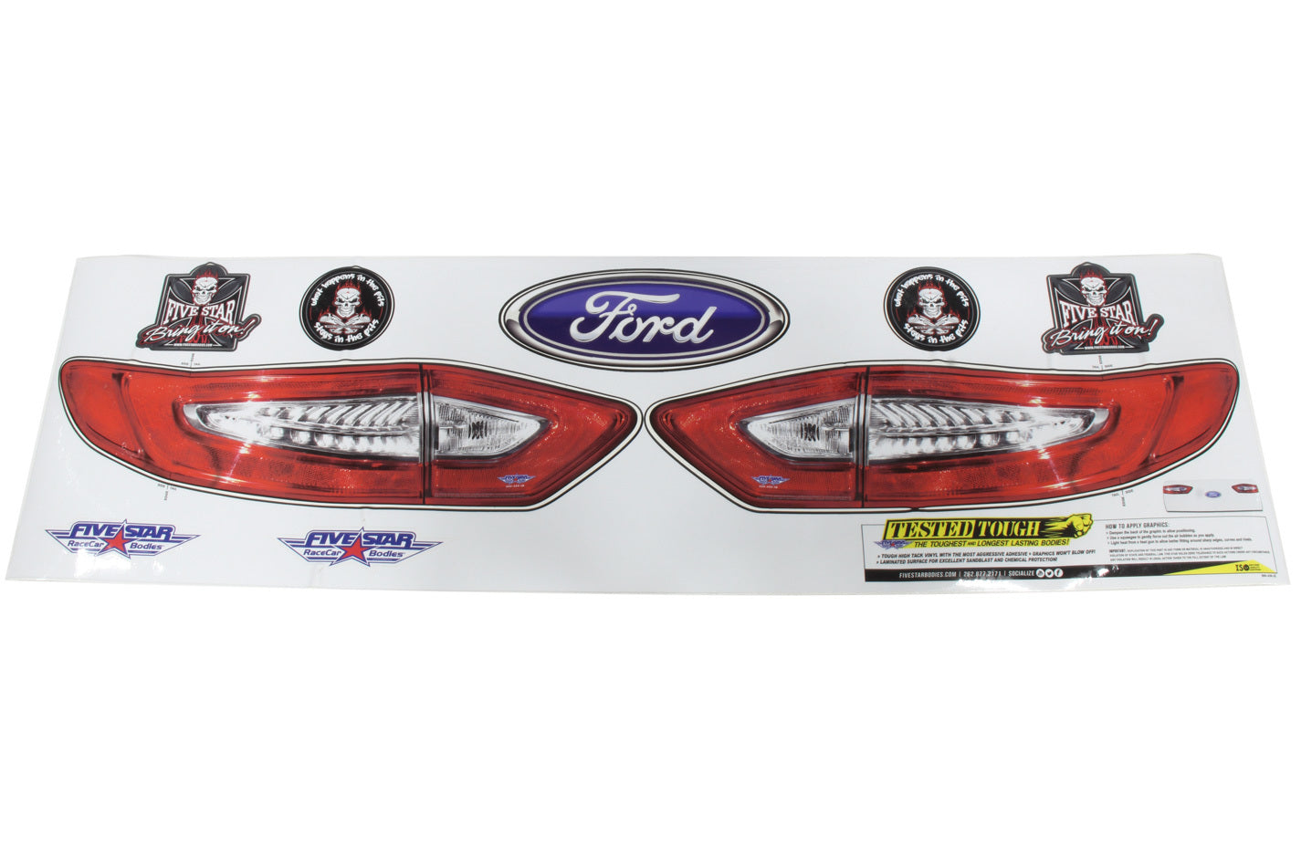 Five Star Fabricating 500-450-ID Tail Only Graphics Kit 2013 and up Fusion Five Star Fabricating 500-450-ID