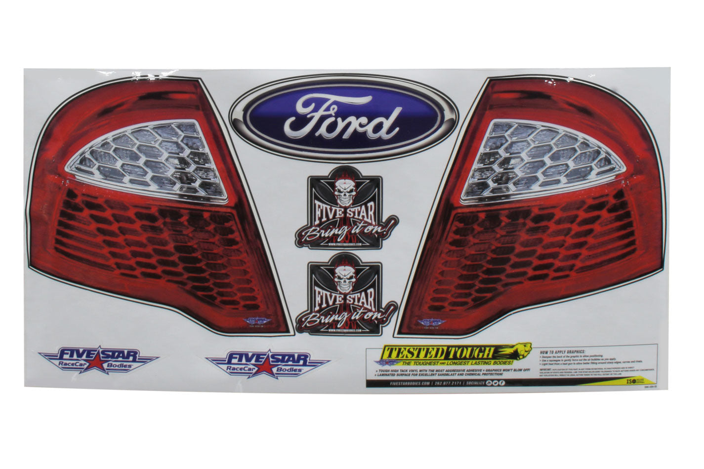 Five Star Fabricating 590-450-ID Tail Only Graphics 2010-12 Fusion Five Star Fabricating 590-450-ID