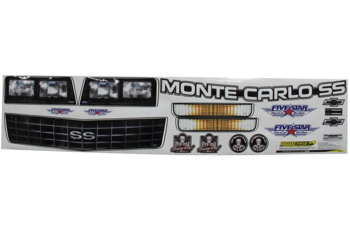 Five Star Fabricating 600-410-ID Graphics Kit 88 Chevy Monte Carlo Five Star Fabricating 600-410-ID