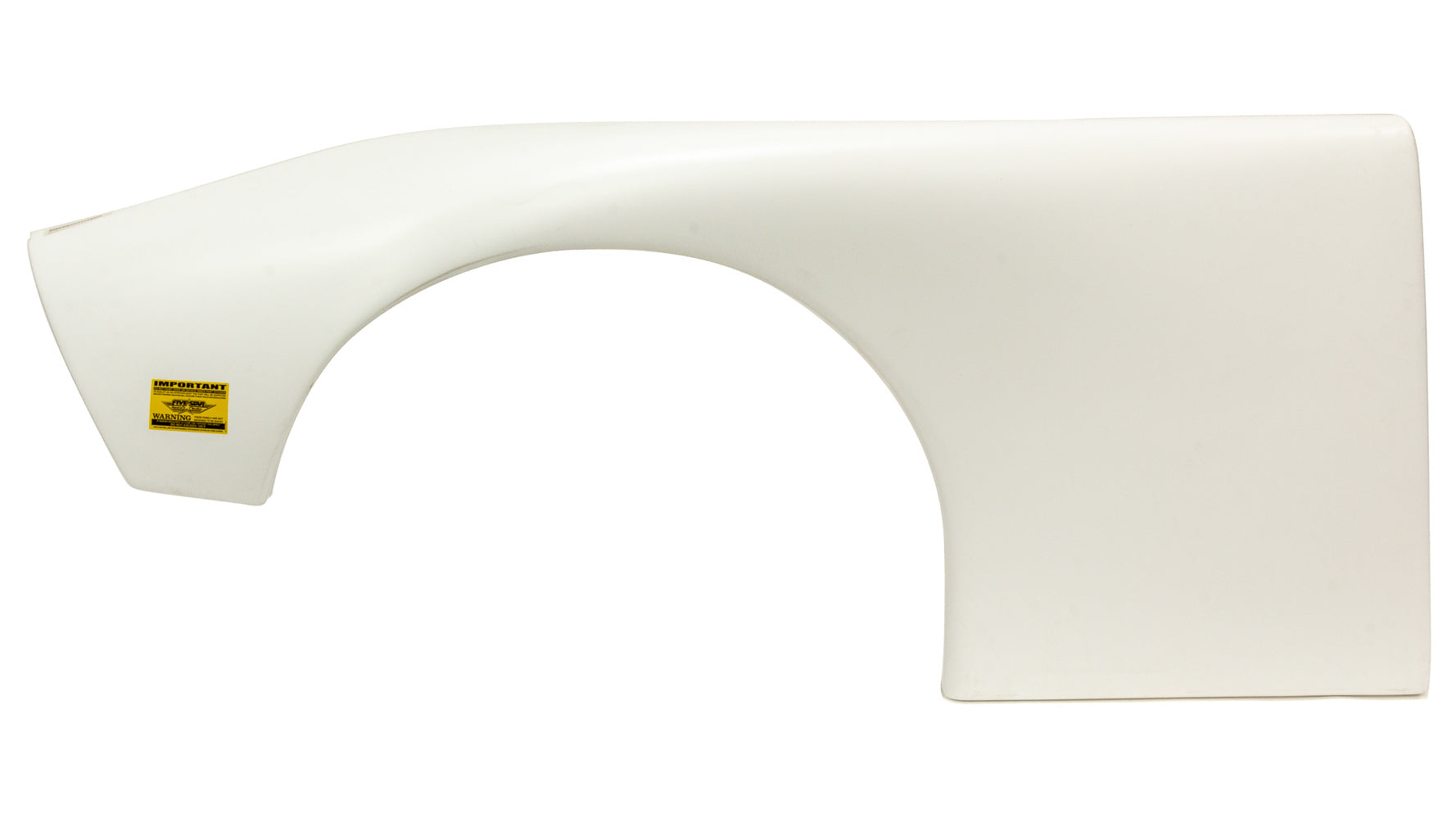 Five Star Fabricating 660-23-WL ABC Fender Plastic White Left 8in Tires Five Star Fabricating 660-23-WL