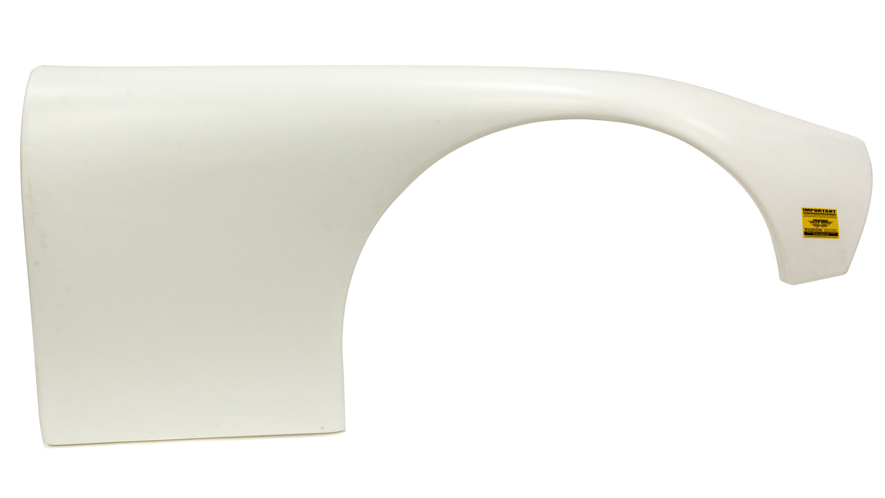 Five Star Fabricating 660-23-WR ABC Fender Plastic White Right 8in Tires Five Star Fabricating 660-23-WR