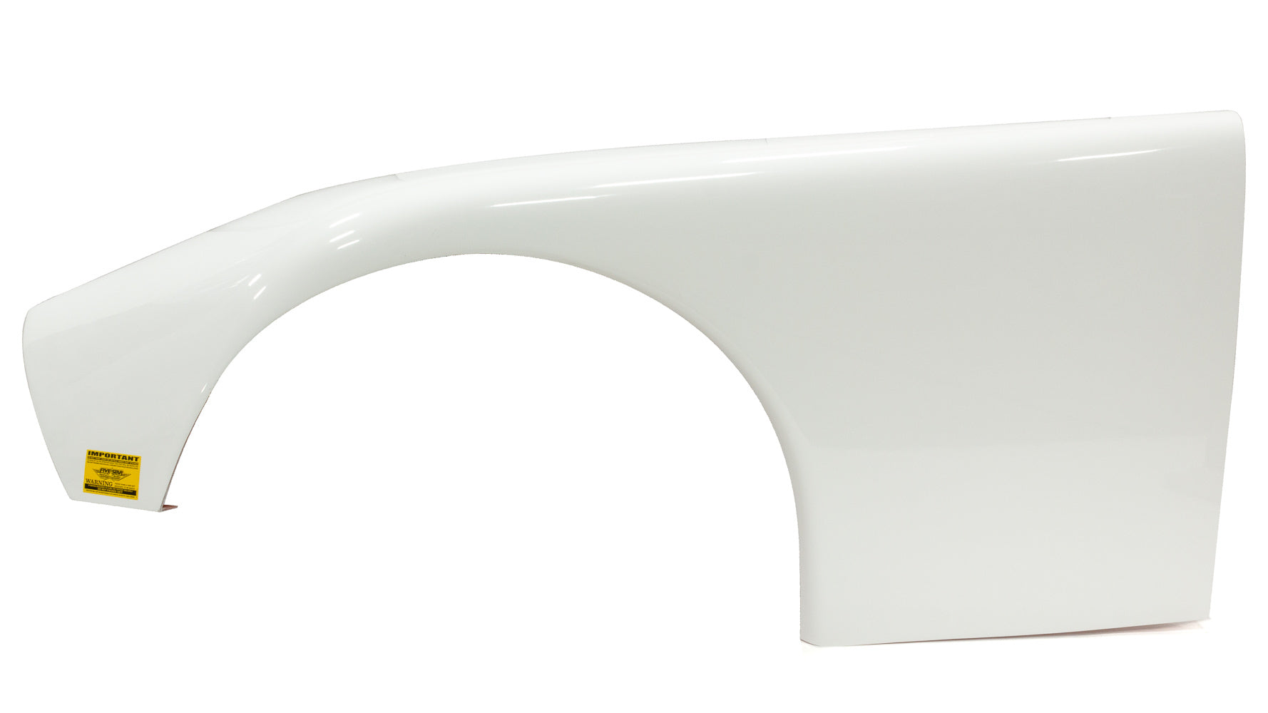 Five Star Fabricating 663-240-WL ABC Fender Ultraglass White Left 10in Tires Five Star Fabricating 663-240-WL