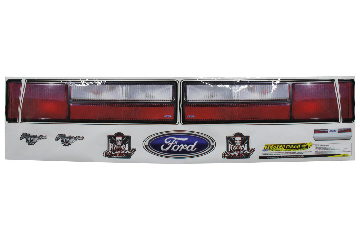 Five Star Fabricating 915-450-ID Mustang Tail Graphics Five Star Fabricating 915-450-ID