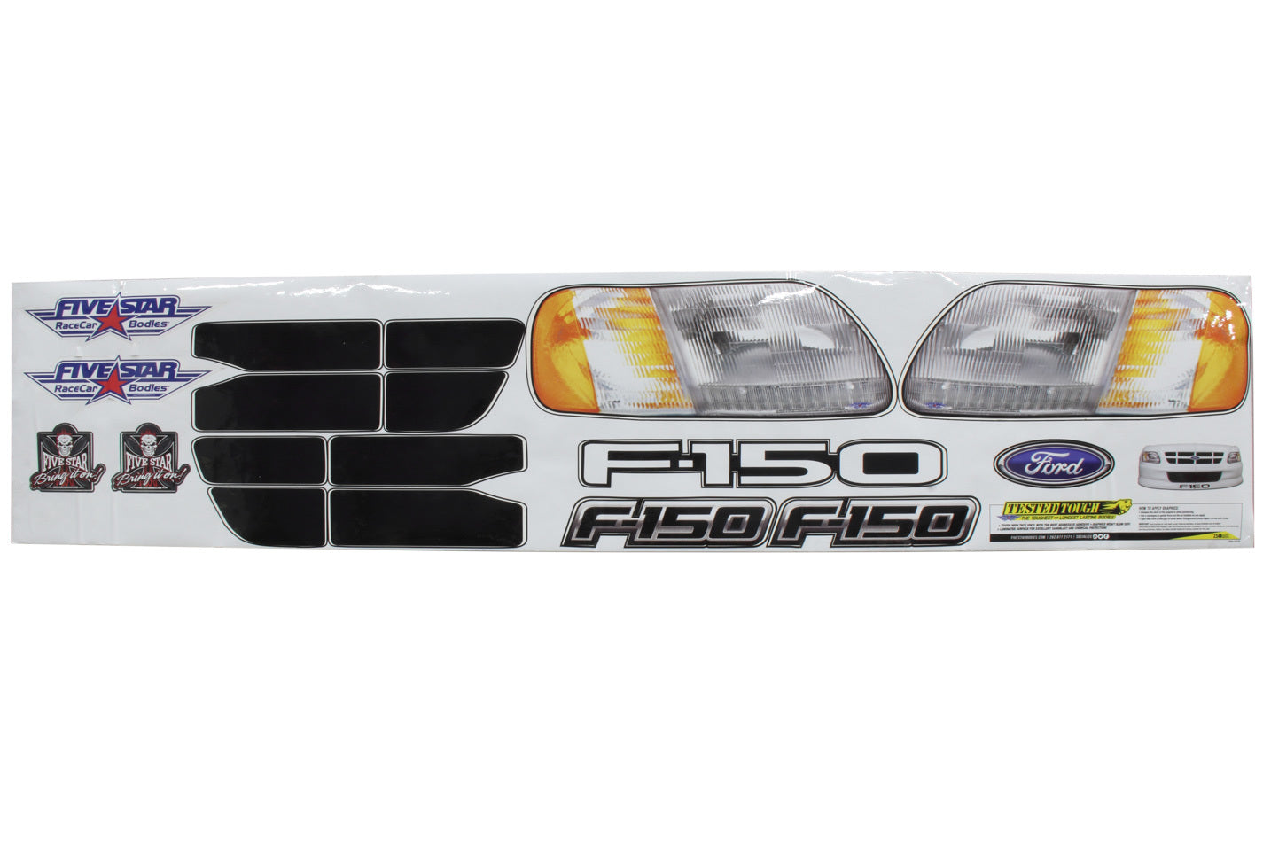 Five Star Fabricating T250-410-ID Nose Only Graphics Kit 02 Ford Truck Decal Five Star Fabricating T250-410-ID