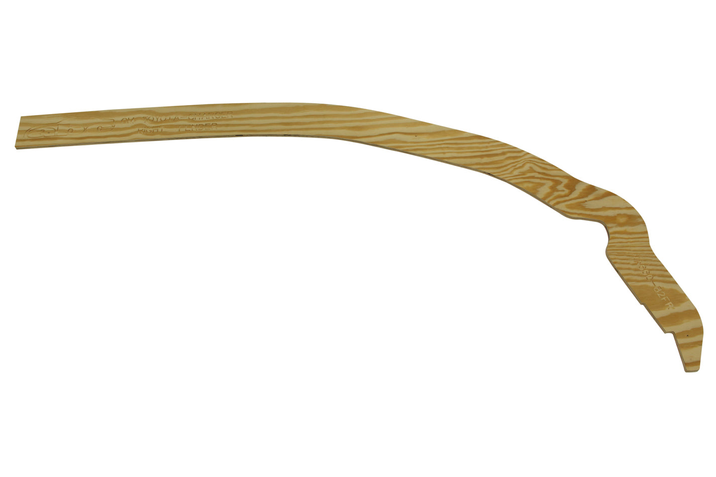 Five Star Fabricating XA 660-82FR Wood Template Fender RH Camry/Chevy SS Five Star Fabricating XA 660-82FR