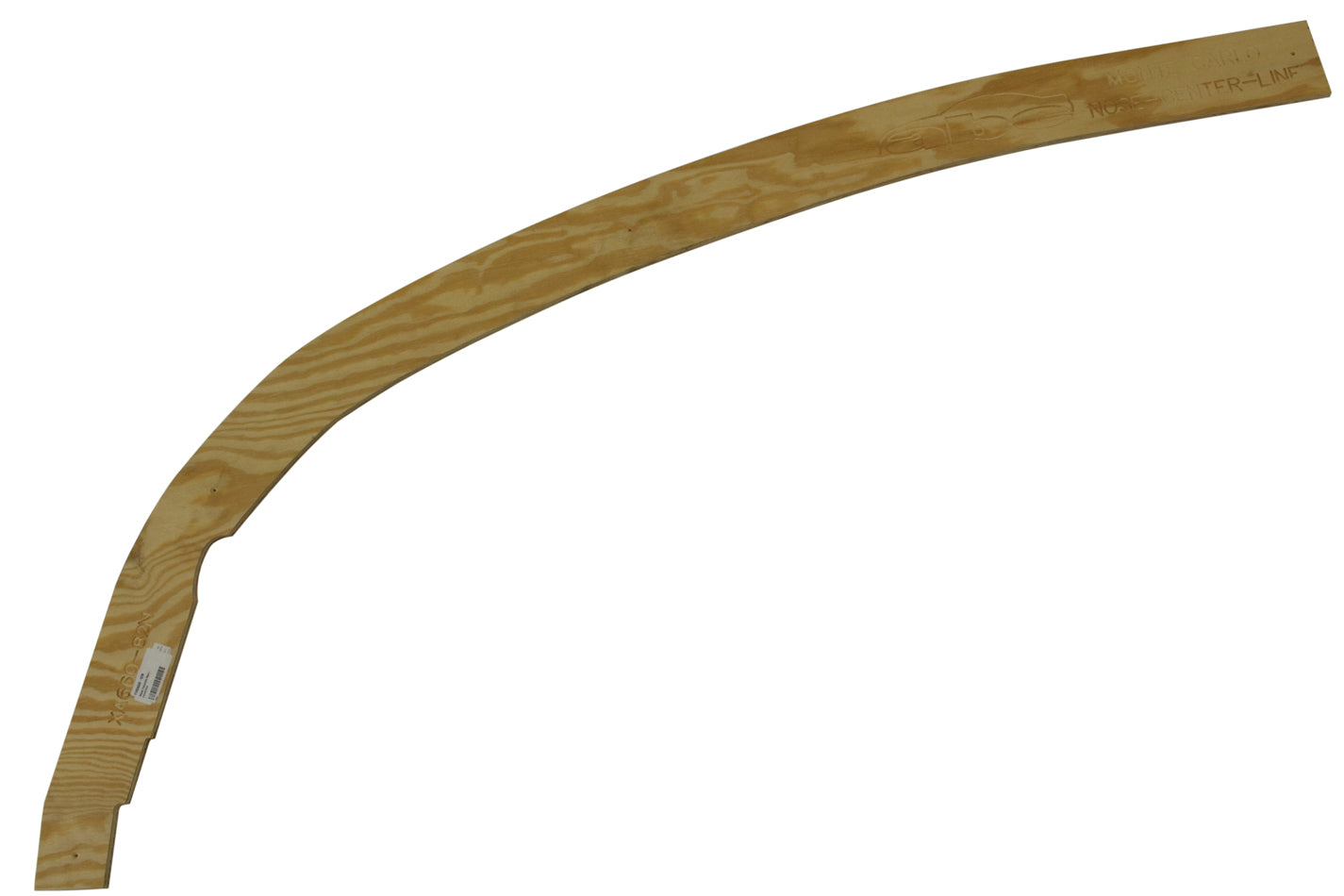 Five Star Fabricating XA 660-82N Wood Template Nose Centerline Five Star Fabricating XA 660-82N