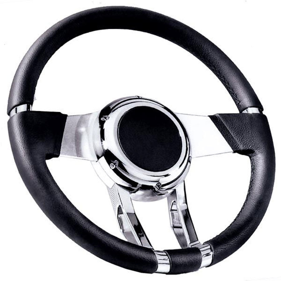 Flaming River FR20150 WaterFall Steering Wheel Black Flaming River FR20150