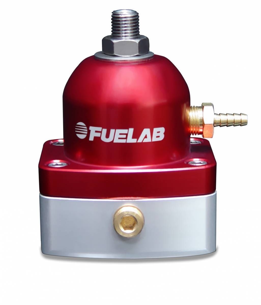 Fuelab 51502-2 Fuel Press Reg EFI 25- 90 PSI Red 6an/6an Fuelab 51502-2
