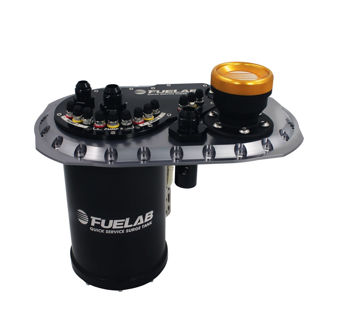 Fuelab 62810-0 Surge Tank QSST Titanium W/O Fuel Pump Fuelab 62810-0