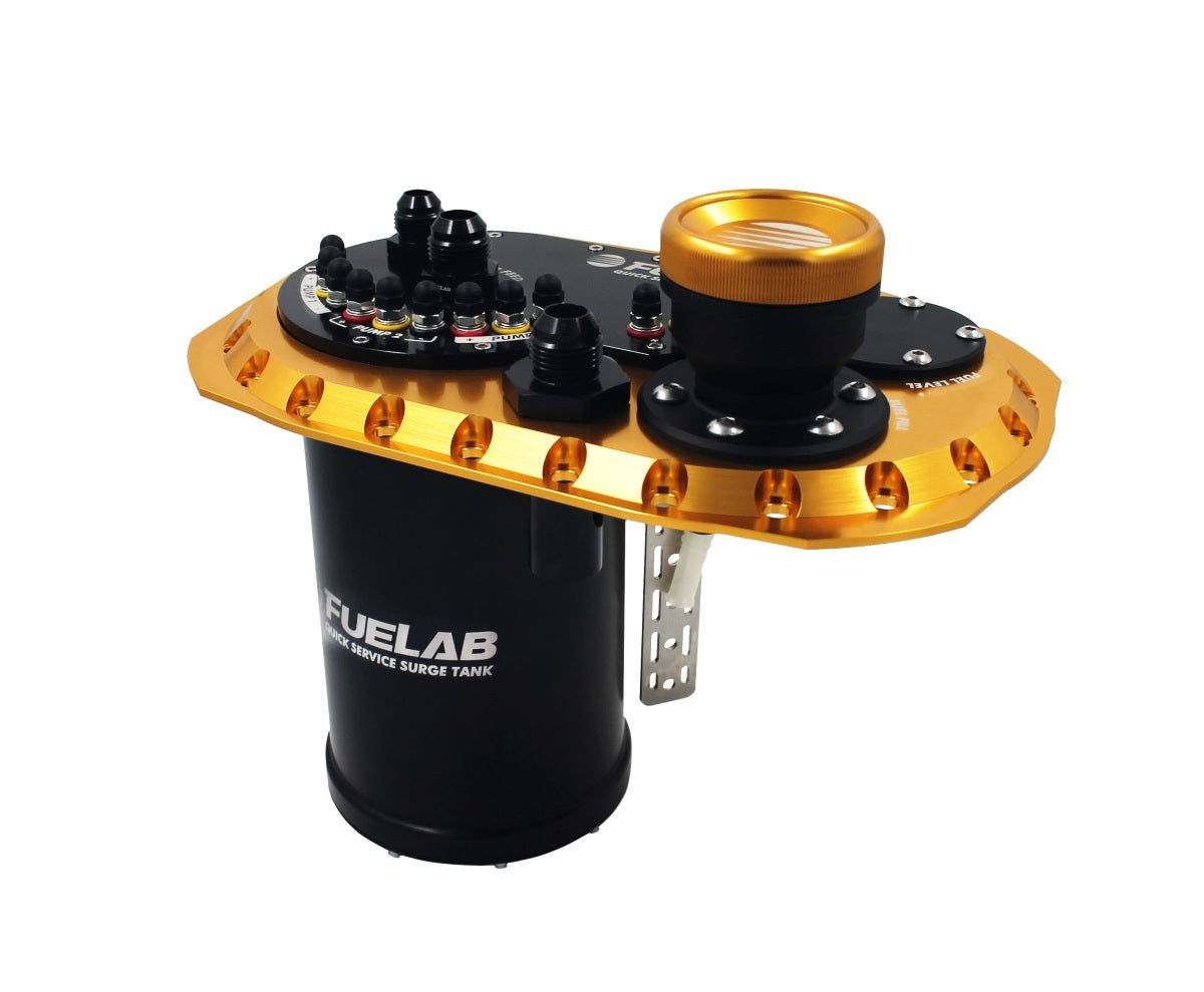 Fuelab 62820-0 Surge Tank QSST Gold W/O Fuel Pump Fuelab 62820-0