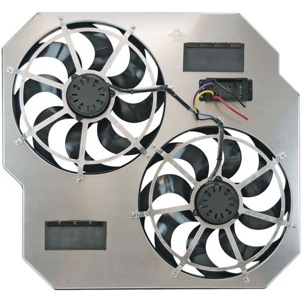 Flex-A-Lite 104641 Fan Electric 15in DualSh rouded Puller Controls Flex-A-Lite 104641