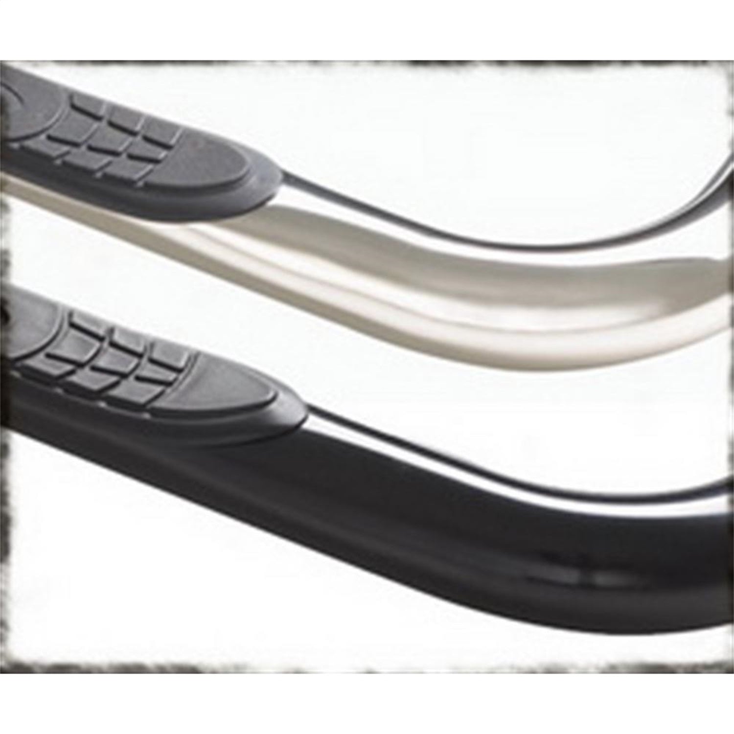 Sure Step Side Bar; Stainless Steel; 3 in.; No Drill Installation; Smittybilt FN1750-S4S