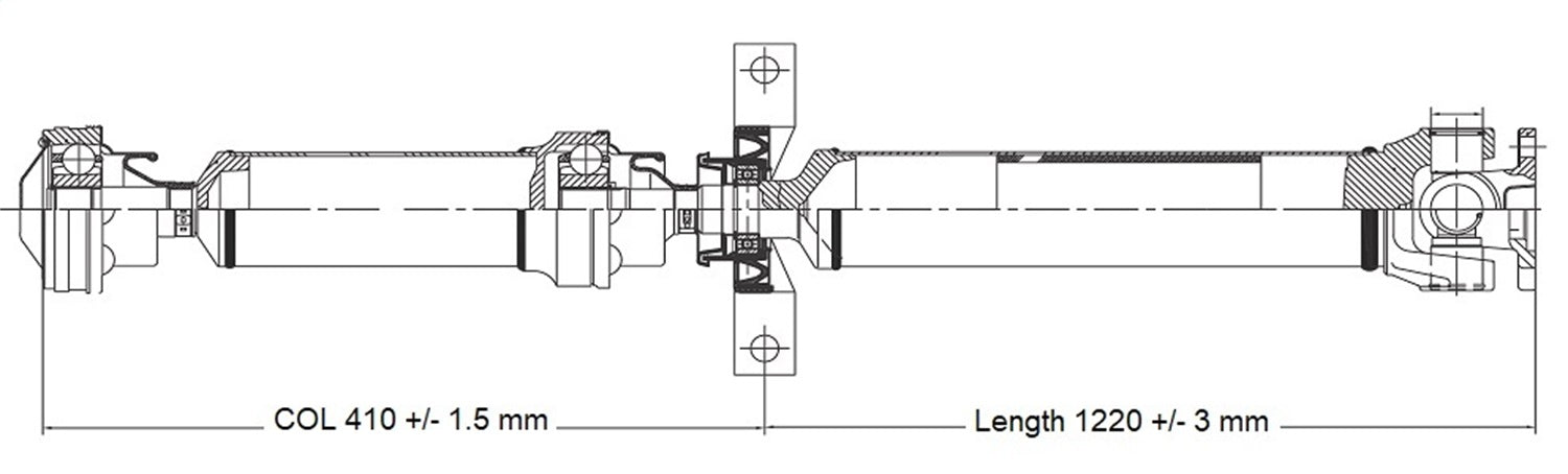 DSS FO-625 Drive Shaft Assembly; DSS FO-625