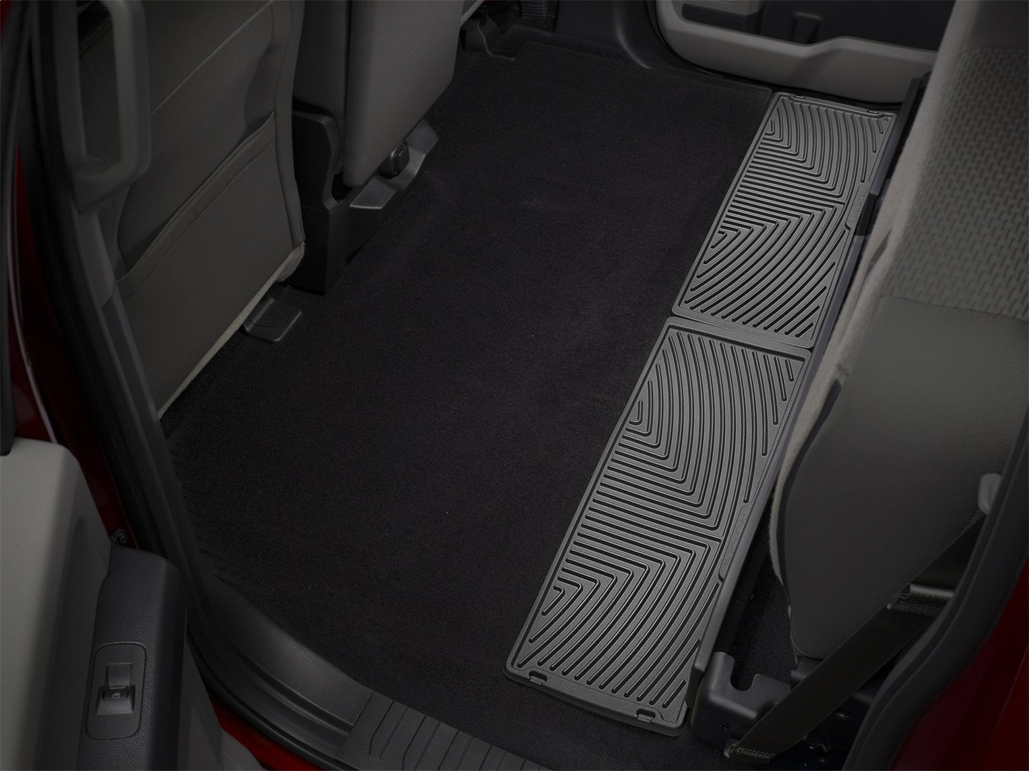 Weathertech W356 All Weather Floor Mats; Black; Rear; Weathertech W356