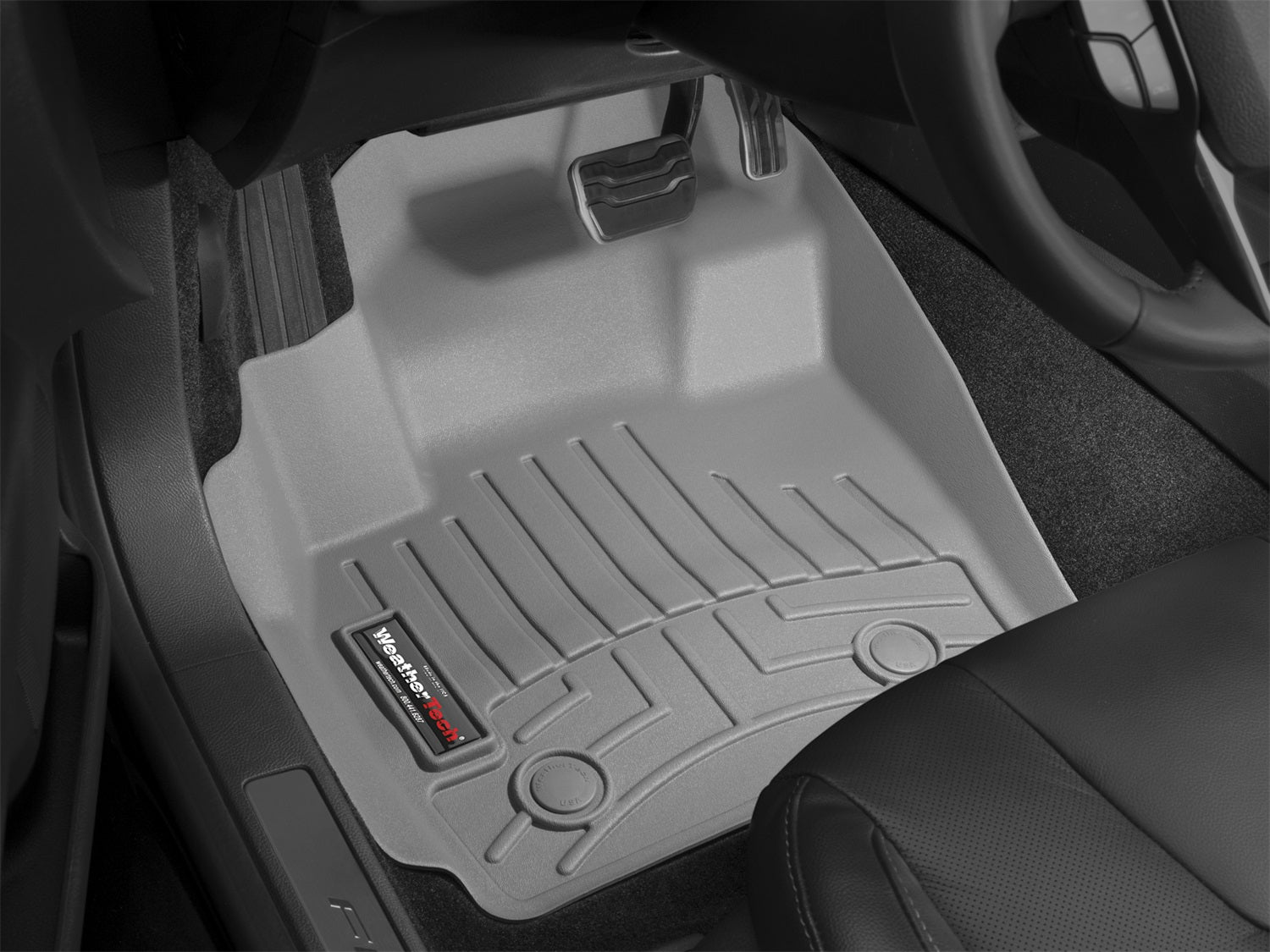 Weathertech 465861 FloorLiner™ DigitalFit®; Gray; Front; Weathertech 465861