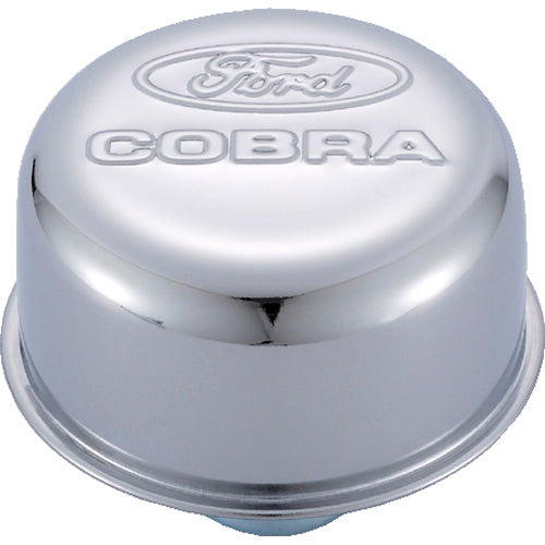Ford Performance Parts 302-225 Chrome Steel Breather W/Ford Cobra Logo Ford Performance Parts 302-225
