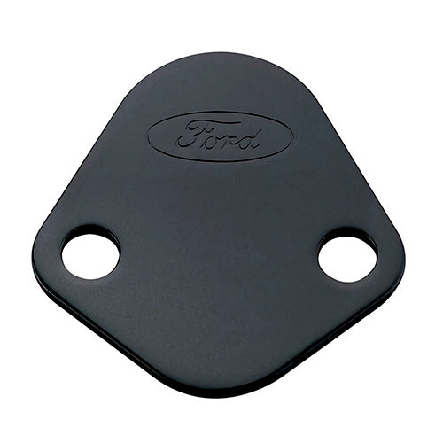 Ford Performance Parts 302-291 Fuel Pump Block-Off Plate Black w/Ford Logo Ford Performance Parts 302-291