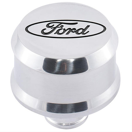 Ford Performance Parts 302-438 Valve Cover Breather w/ Slant Edge  Alm Polished Ford Performance Parts 302-438
