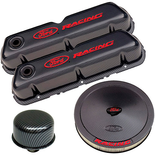 Ford Performance Parts 302-520 Engine Dress up Kit C/F w/Ford Racing Logo Ford Performance Parts 302-520