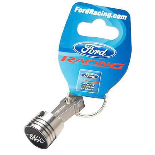 Ford Performance Parts 302-700 Piston Key Chain - Alm w/Ford Oval Logo Ford Performance Parts 302-700