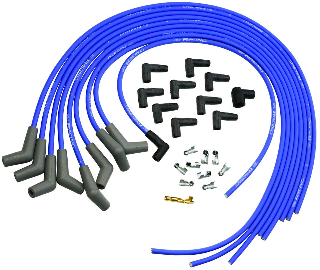 Ford Performance Parts M-12259-C302 9mm Ign Wire Set-Blue Ford Performance Parts M-12259-C302