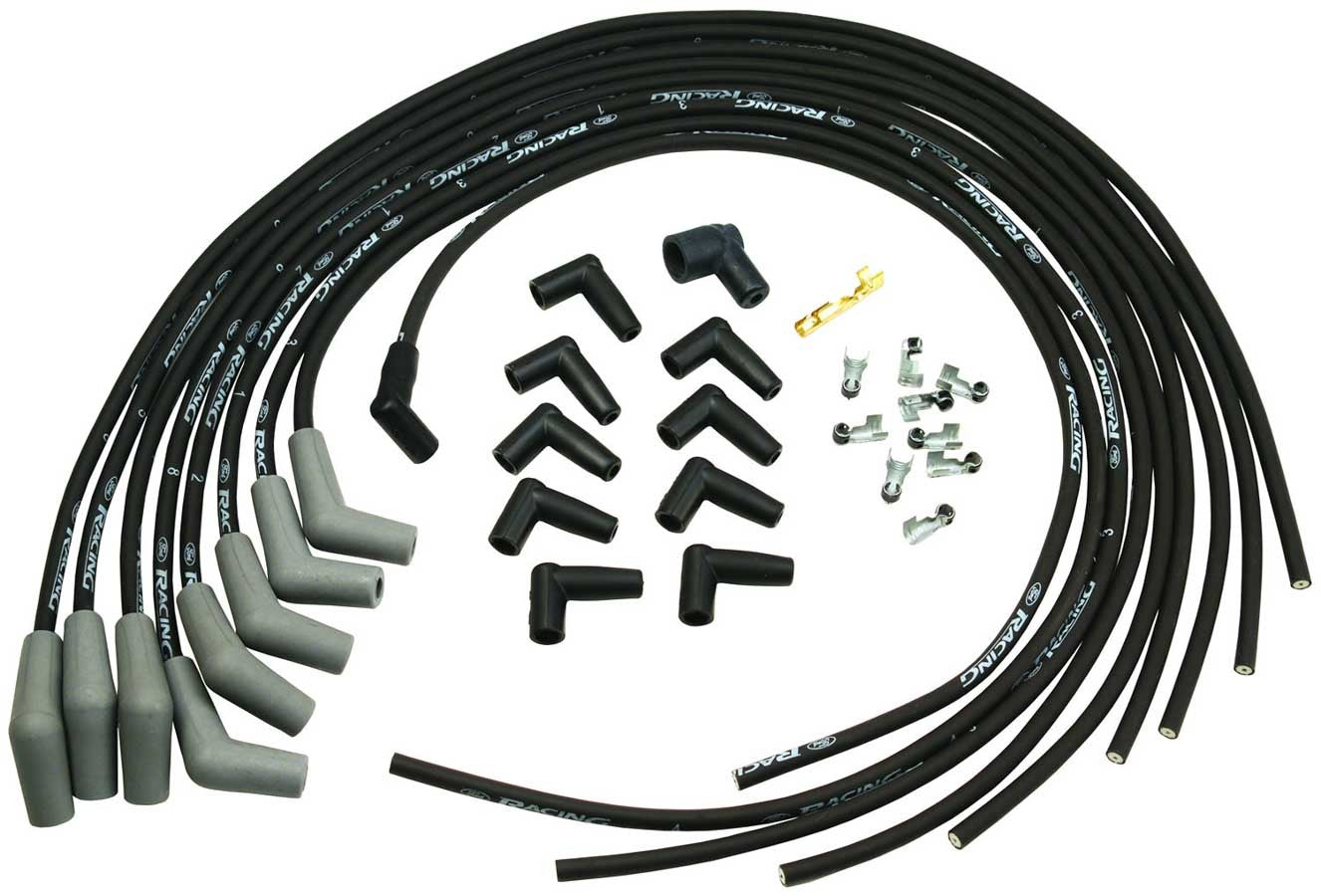 Ford Performance Parts M-12259-M302 9mm Black Spark Plug Wire Set Ford Performance Parts M-12259-M302