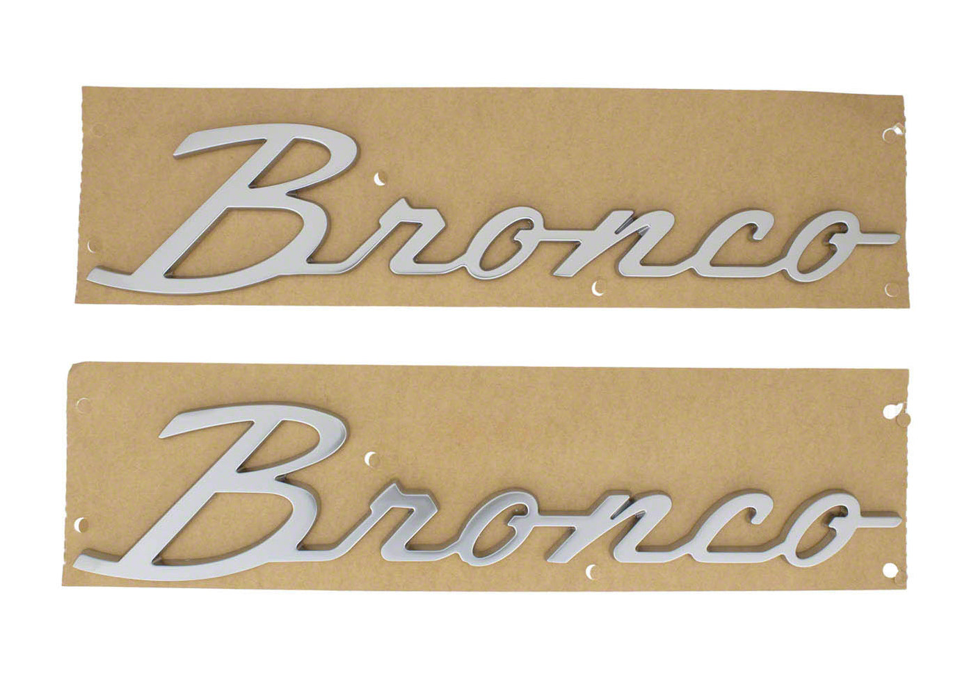 Ford Performance Parts M-1447-BSS Bronco Script Emblem Kit -Silver Ford Performance Parts M-1447-BSS