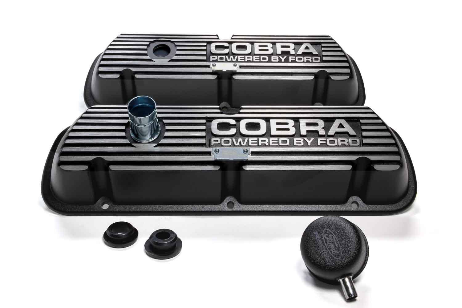 Ford Performance Parts M-6582-A SBF Blk Crinkle Valve Covers Ford Performance Parts M-6582-A