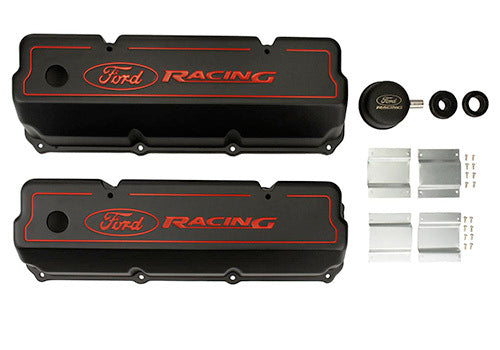 Ford Performance Parts M-6582-Z351B 351C Aluminum Valve Cover Set - Black Finish Ford Performance Parts M-6582-Z351B