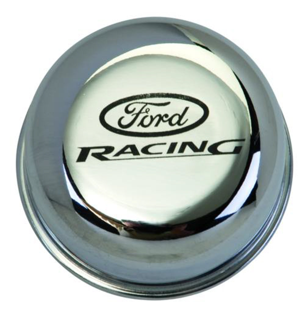 Ford Performance Parts M-6766-FRNVCH Breather Cap w/Ford Racing Logo - Chrome Ford Performance Parts M-6766-FRNVCH