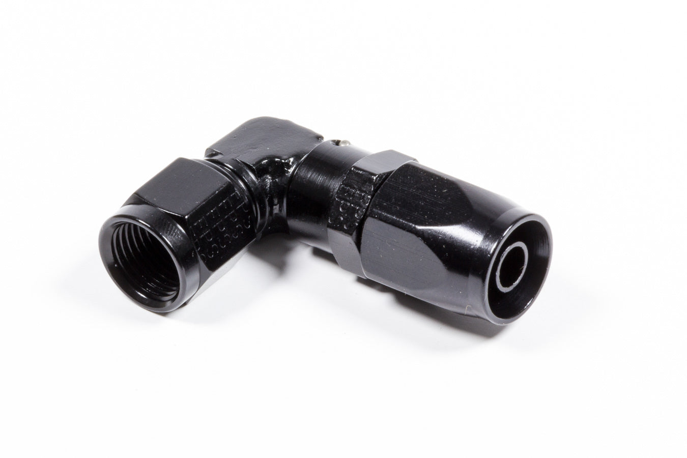 Fragola Performance Systems 109106-BL #6 x 90 Low Profile Forged Hose End Black Fragola Performance Systems 109106-BL